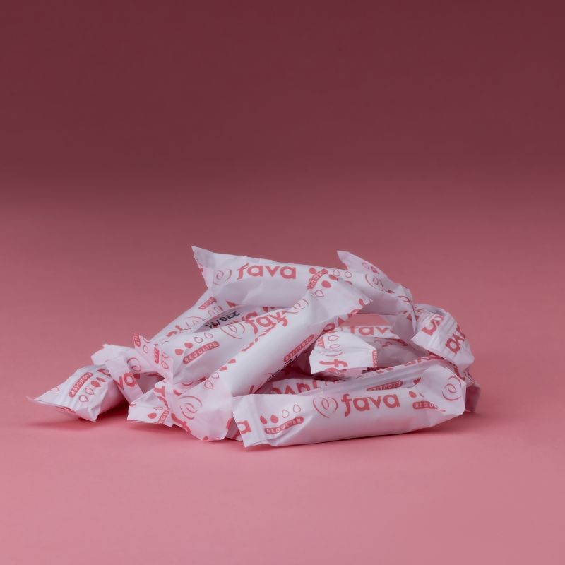 Tampons digitaux régulier en coton bio certifié GOTS