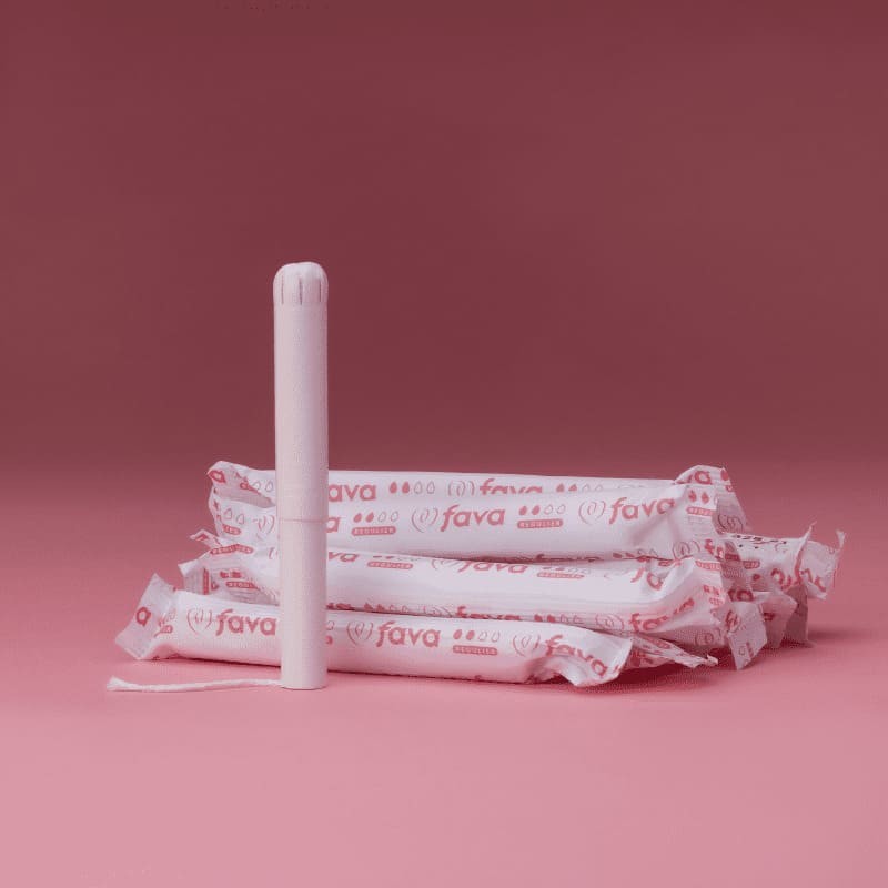 Tampons avec applicateur régulier en coton bio certifié GOTS